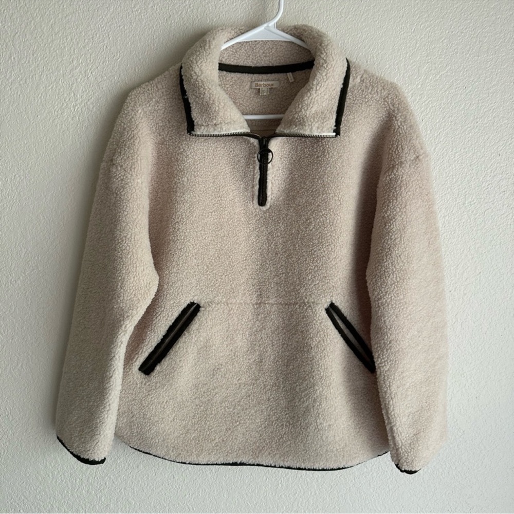 Barbour Quarter-Zip Sherpa Pullover